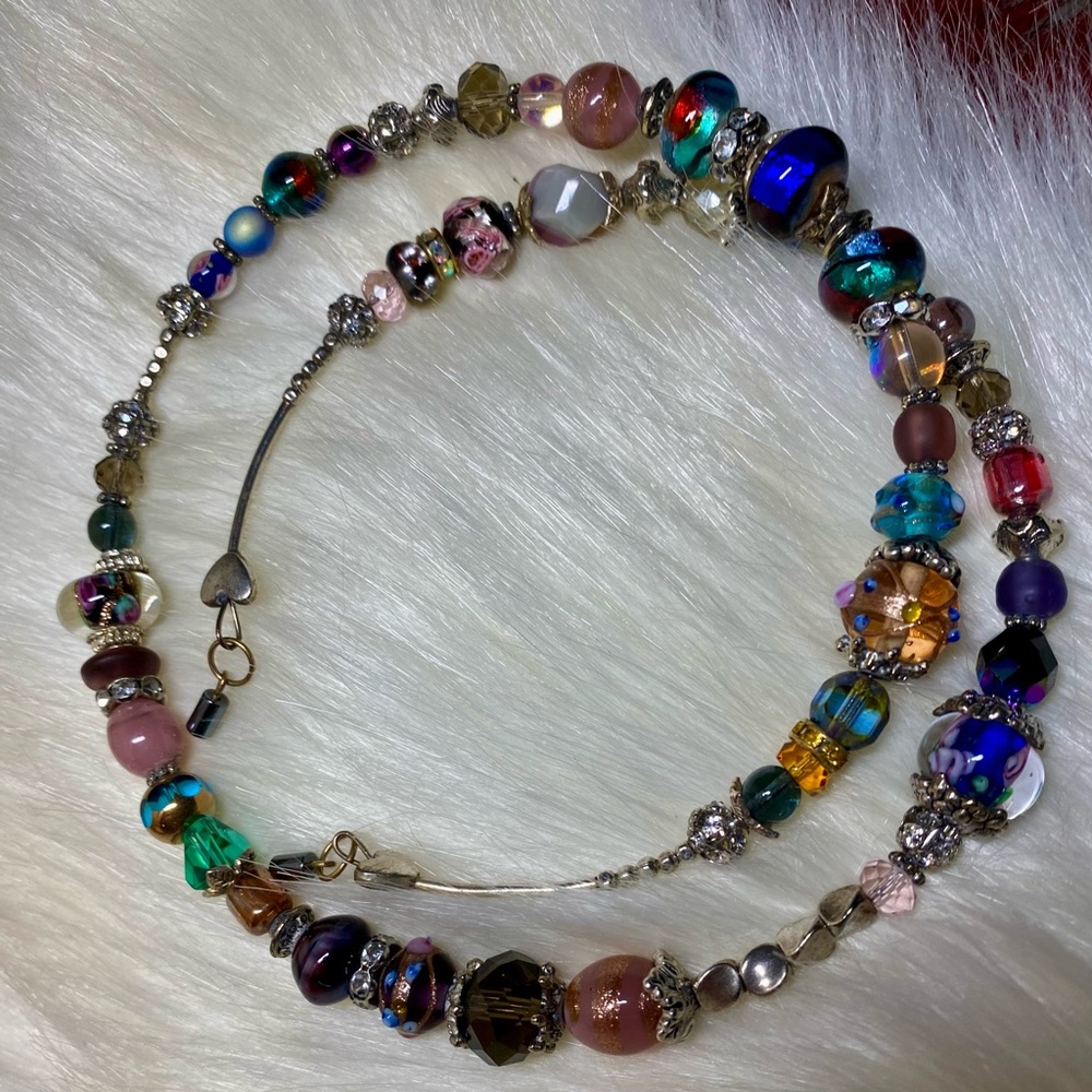 🦋 Beautiful VINTAGE Gemstone necklace, in different sizes, colors 🦋